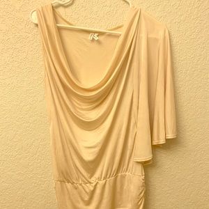Silky one shoulder blouse